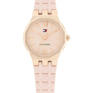 Women's Quartz Blush Silicone Strap Watch, 25mm