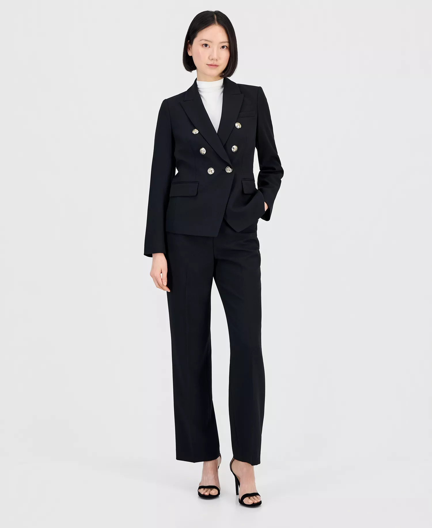 mni-bf47bc0b4cf36bd8e9dcaf4bc7197f77 Women's Double-Breasted Pantsuit