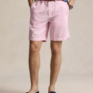 Men's 8.5" Straight-Fit Linen Cotton Chino Shorts