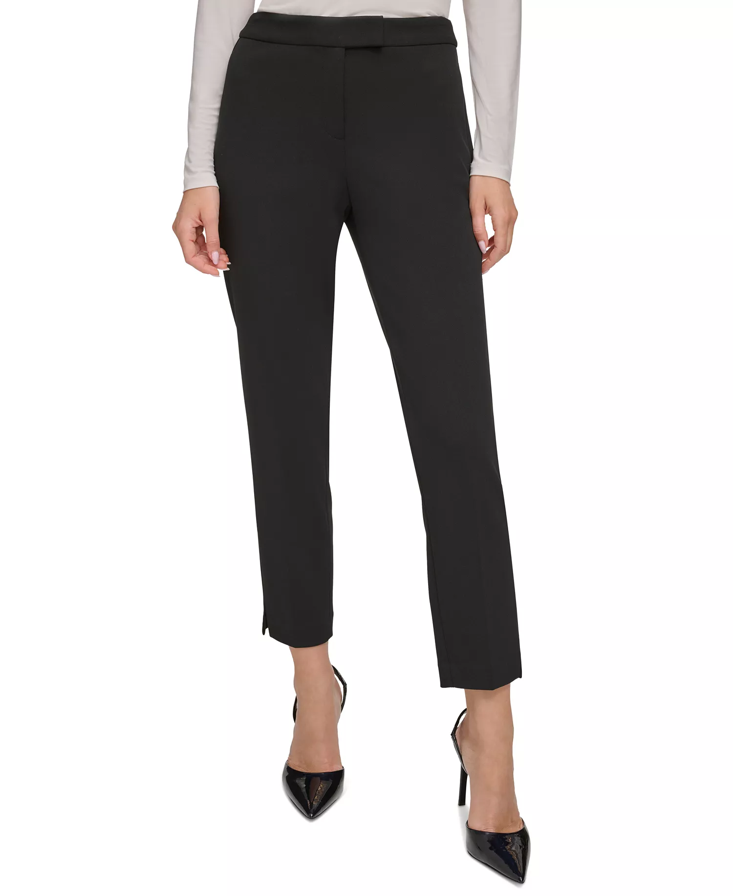 mni-c0b8a19d2198428583f7c85a30ec36cf Essential Slim Leg Ankle Pants