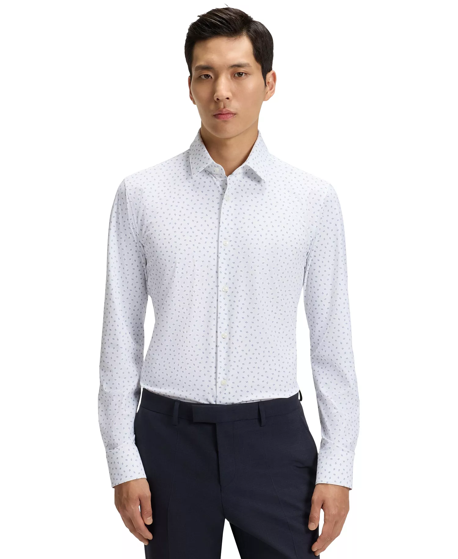 mni-c1d3afe14d720247f798ce1922cc83db Men's Slim-Fit Performance Jersey Dress Shirt — изображение 3