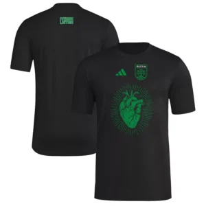 Men's Black Austin FC 2025 Jersey Hook AEROREADY T-Shirt