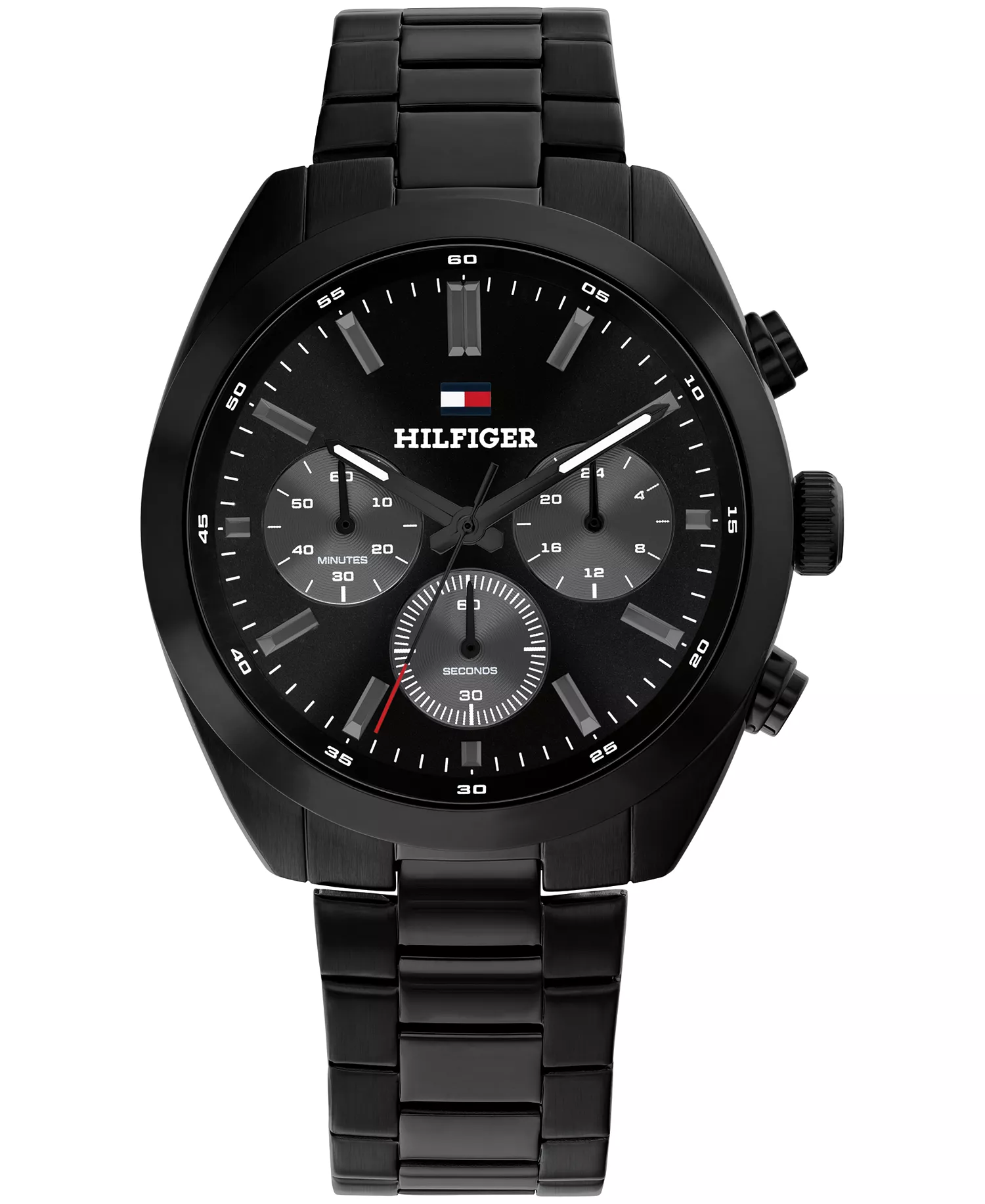 mni-c20219d9e8fab86c9abc323515b99f8e Men's Chronograph Black IP Stainless Steel Bracelet Watch, 40mm