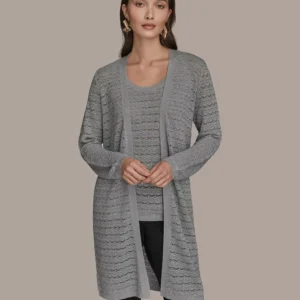 Women's Long-Sleeve Open Front Cardigan