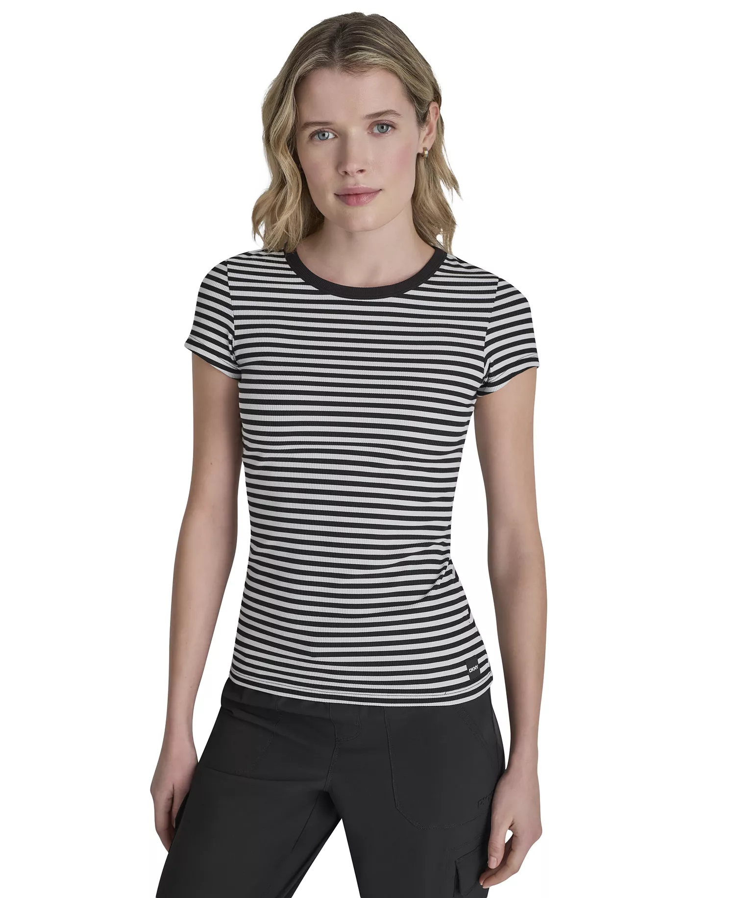 mni-c3d96bae81e7b2dd6f9b3529e4245c70 Women's Hudson Rib Crew Neck T-Shirt — изображение 3