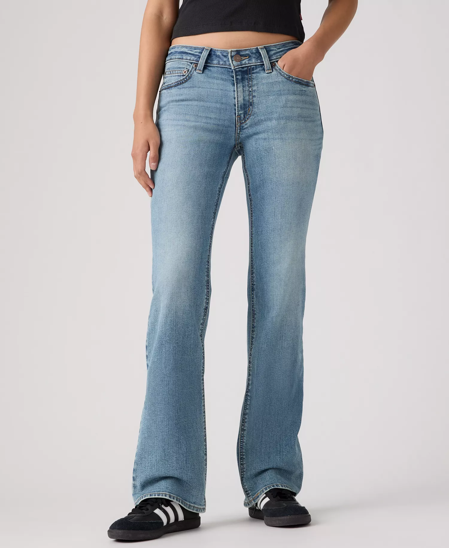 mni-c4a1b90e228a154b6d45e55ce76715b9 Women's Superlow Low-Rise Bootcut Jeans — изображение 6
