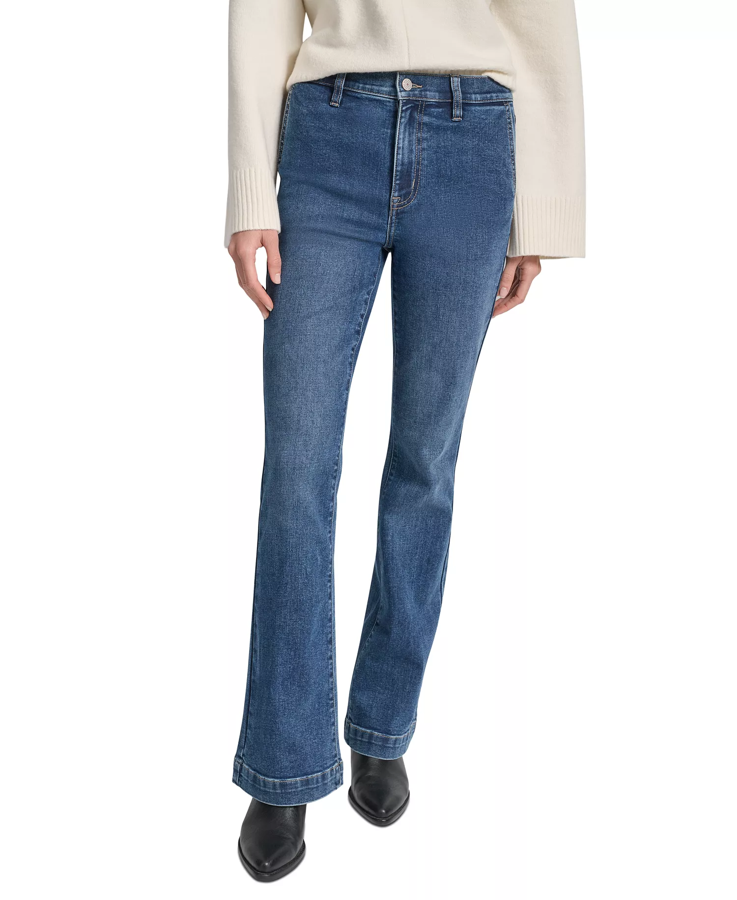 mni-c596d92a68bce50a377c1ed0c61a5c85 Women's High-Rise Flare Trouser Jeans