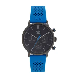 Unisex Chrono Code One Chrono Blue Silicone Strap Watch 40mm
