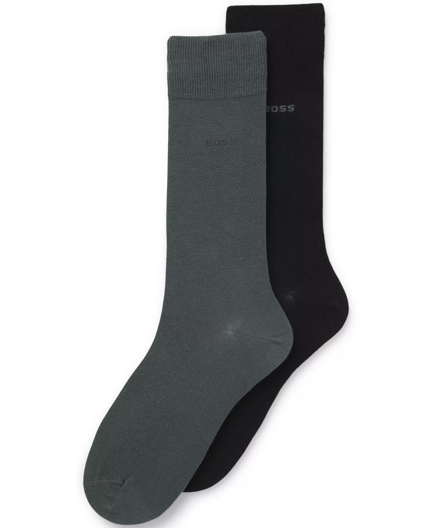 mni-c5e0ea010fa450e64aa4d95685394172 Men's Solid Crew Length Socks, 2-Pack