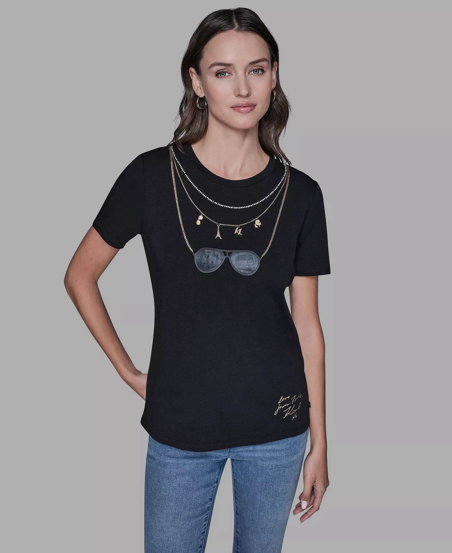 mni-c68f3874f09531c2ecb0be54d4d1fcfe Women's Sunglasses Printed Pull-On T-Shirt