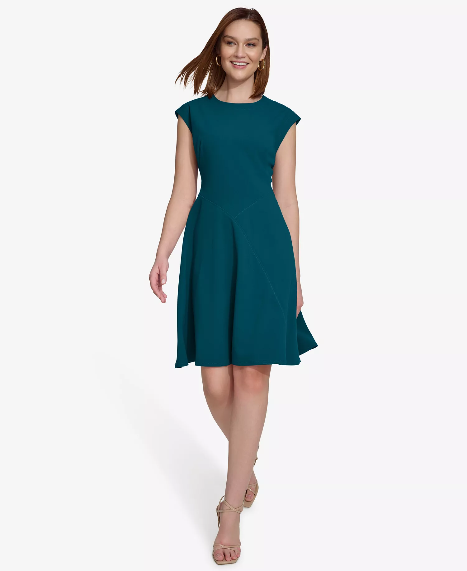 mni-c75f00ecb83801cf86daa8174d8dadf3 Women's Crew Neck Short-Sleeve Dress — изображение 4