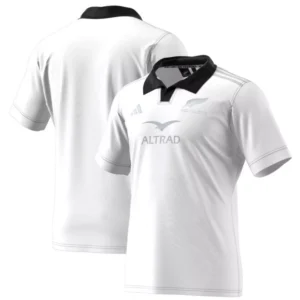 Men's White New Zealand Rugby 2024/25 Away Replica Jersey