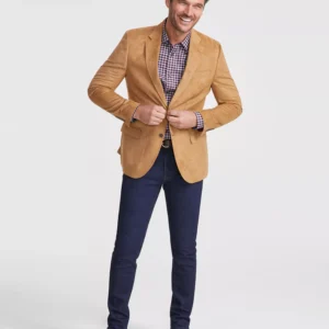 Men's Modern-Fit Faux-Suede Sport Coat