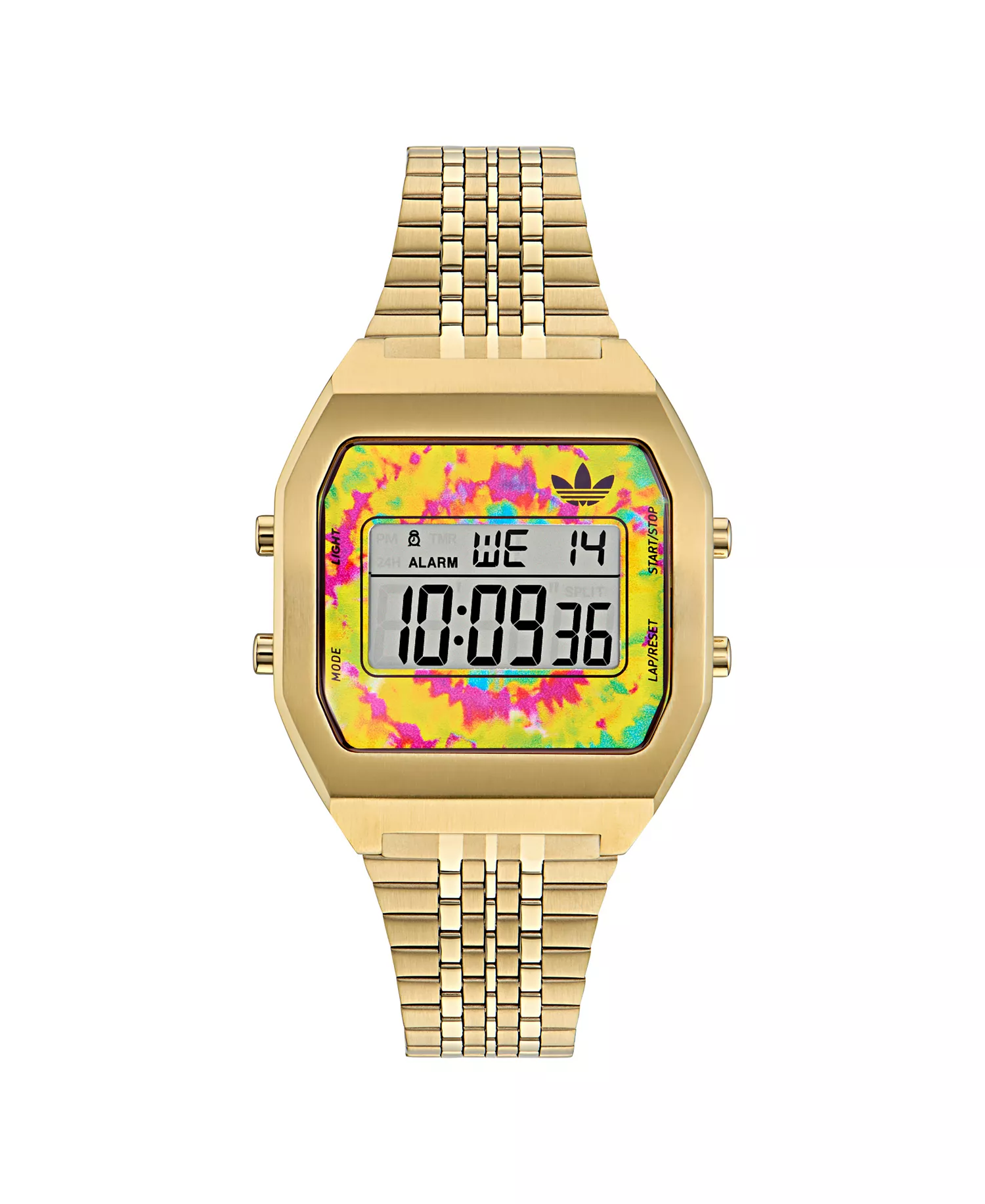 mni-c815ea9675e637d18c6606efab20083b Unisex Digital Gold-Tone Stainless Steel Watch, 36mm