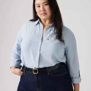 Plus Size Darlene Collared Neck Shirt