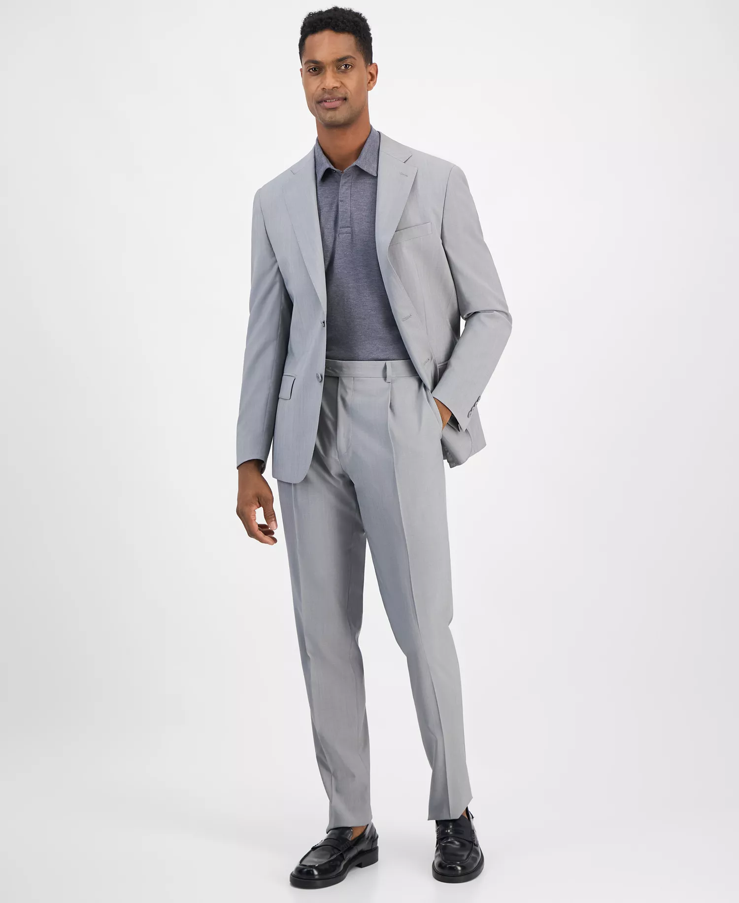 mni-c89afb5c2a0e824ae37a0e3e084adcf6 Men's Slim-Fit Italian Wool Solid Suit