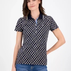 Nautica Women's Argyle Dot Polo Shirt
