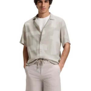 Men's Regular-Fit Maxi Print Short-Sleeve Shirt