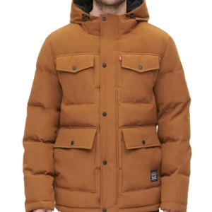 Levi’s® Men's Quilted Four Pocket Parka Hoody Jacket