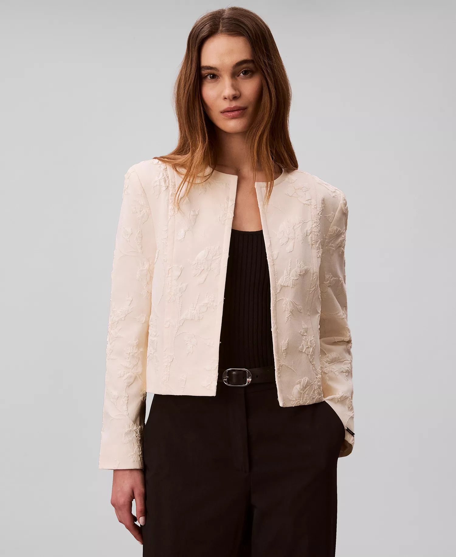 mni-ca374b228472c72c88bfa779bf26626c Women's Floral Square Neck Mini Dress and Novelty Crewneck Cropped Jacket