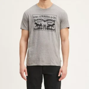 Men's 2-Horse Graphic Regular Fit Crewneck T-shirt