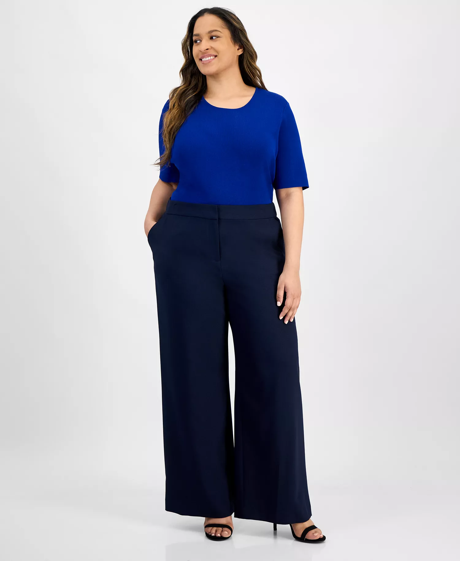 mni-caad0e16d7e69c839cb3ccdd6ab8adfc Plus Size Wide-Leg Pants — изображение 3