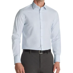 Men's Slim Fit Square Cuff Dress Shirt