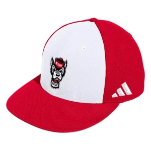 Men's White NC State Wolfpack On-Field Baseball Fitted Hat