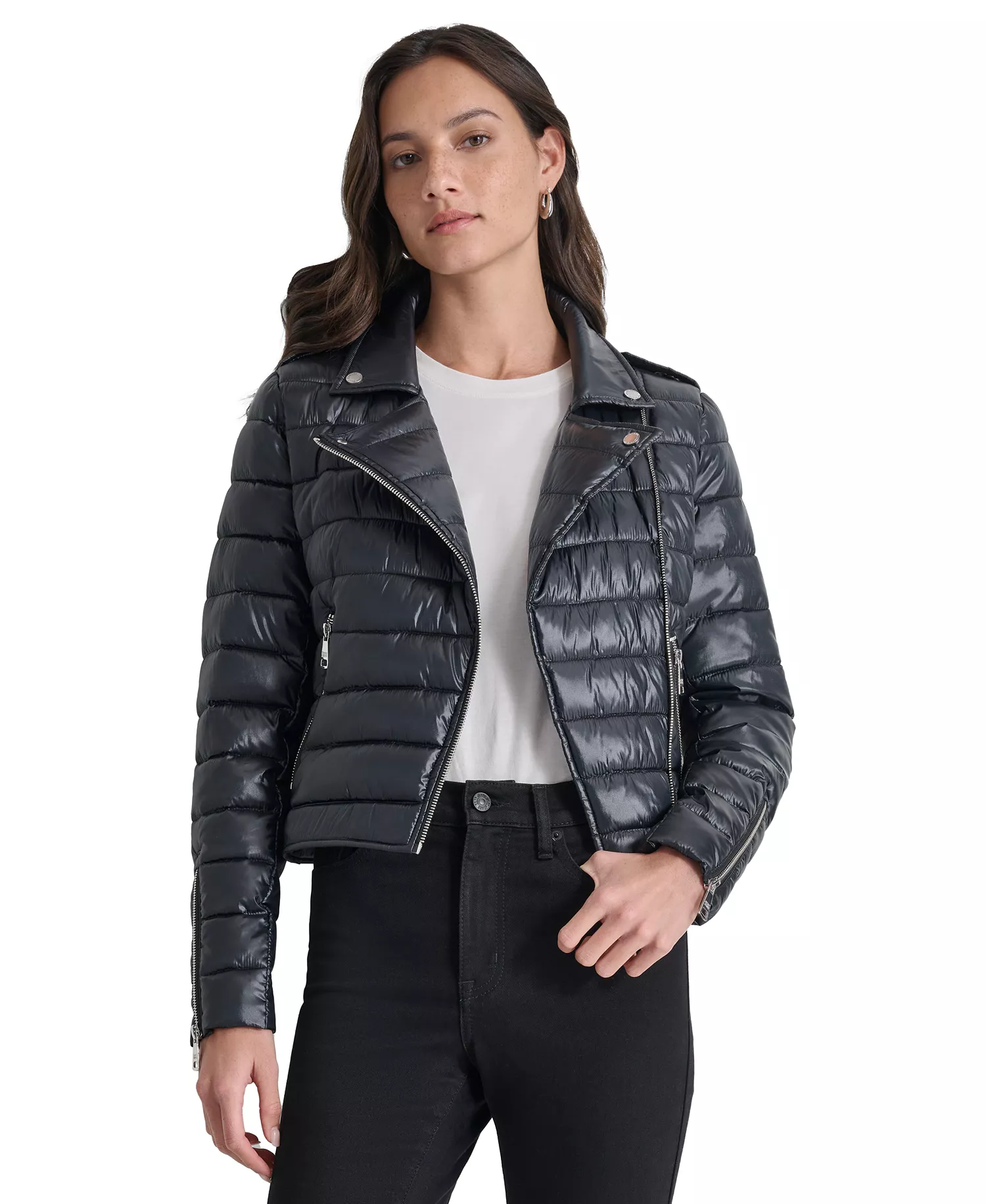 mni-ccf1fa4c558aee0a4419052d0cd5f593 Women's Lightweight Zip-Front Puffer Jacket