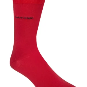 Men's Socks, Giza Cotton Flat Knit Crew