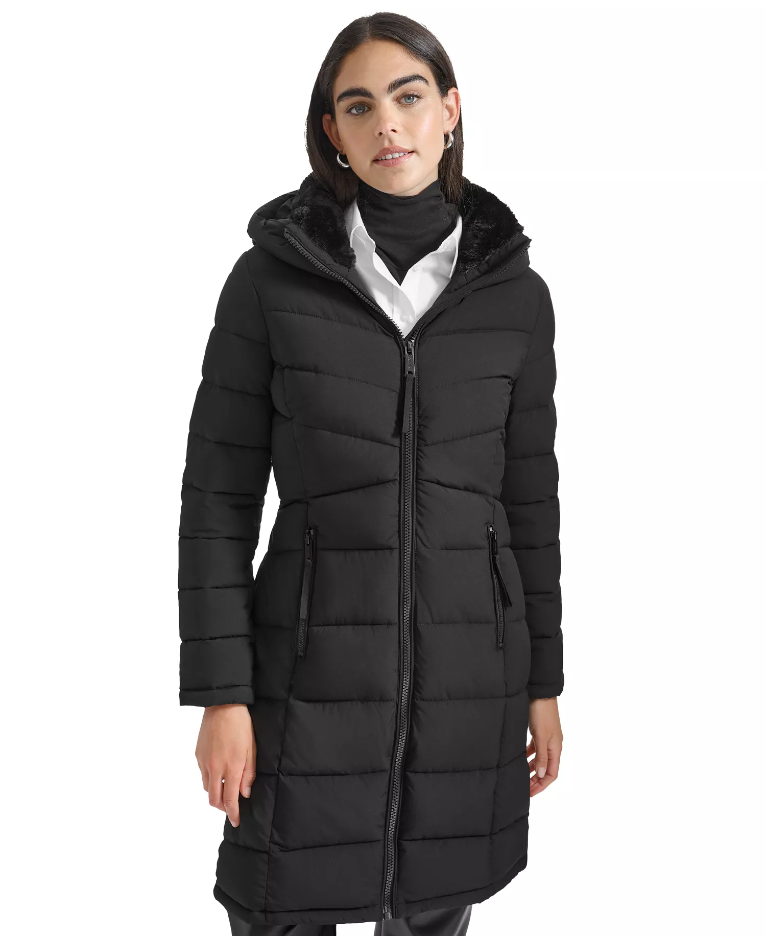 mni-cd82d9f12f59b4889ff19418dae6a82c Women's Hooded Puffer Coat