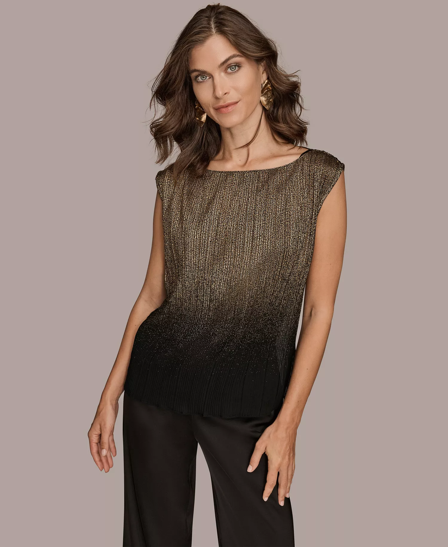 mni-cd921337d28f81135760e319a69411aa Petite Boat-Neck Ombré Sleeveless Top