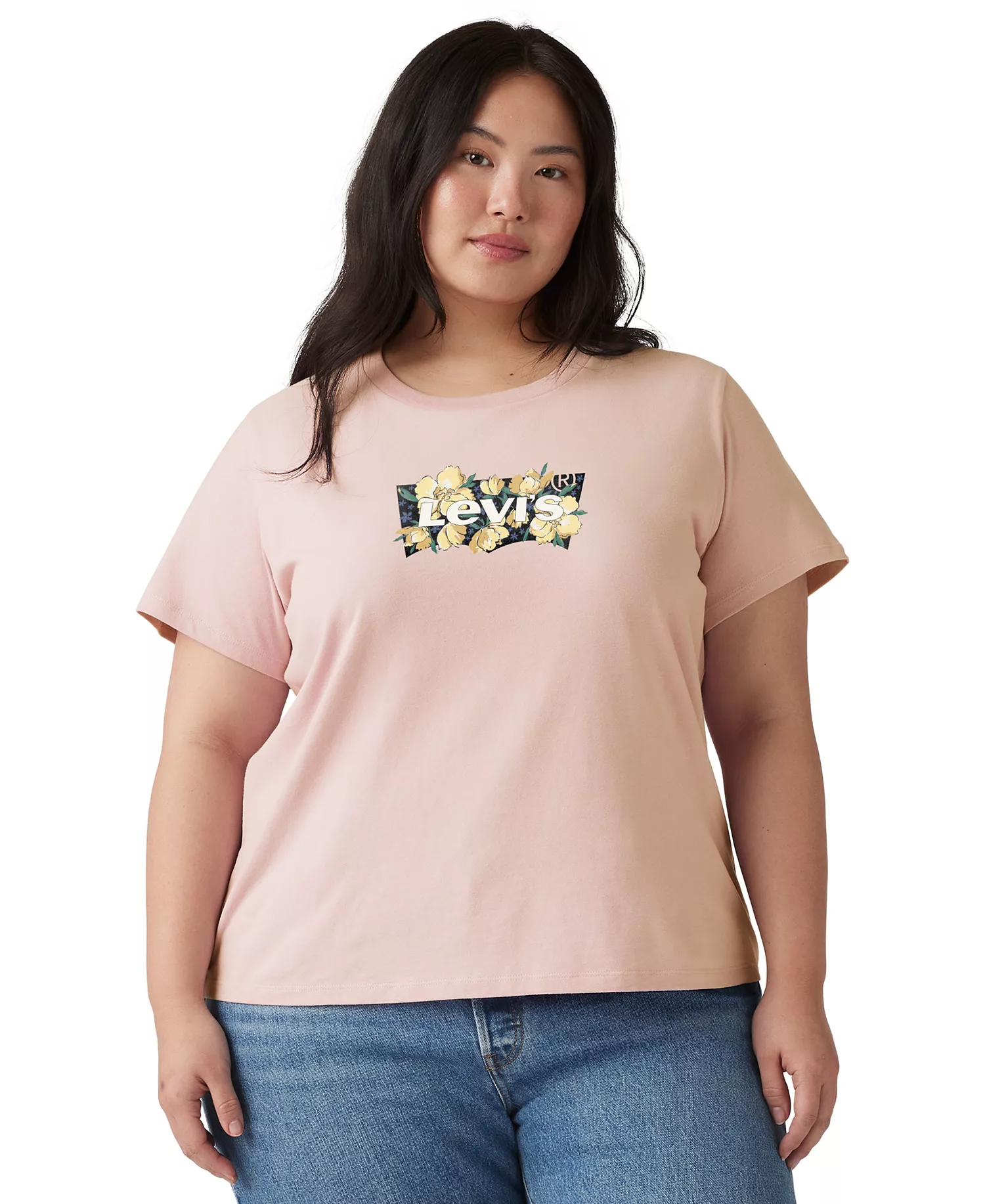 mni-ce76fe6991603451a4eb2814ca2a0e97 Trendy Plus Size Perfect Logo Cotton T-Shirt — изображение 4