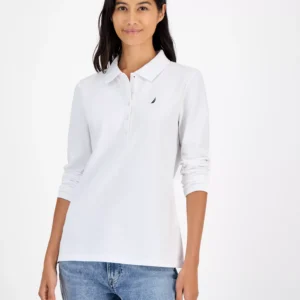 Jeans Women's Long Sleeve Polo Shirt
