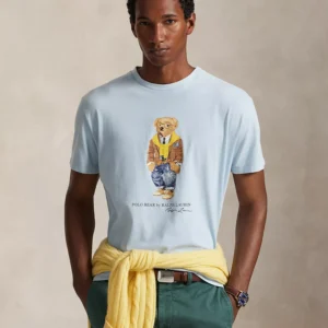 Men's Classic Fit Polo Bear Jersey T-Shirt