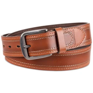 Men's Stitched Leather Belt