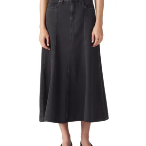 Women's Fit & Flare Denim Skirt