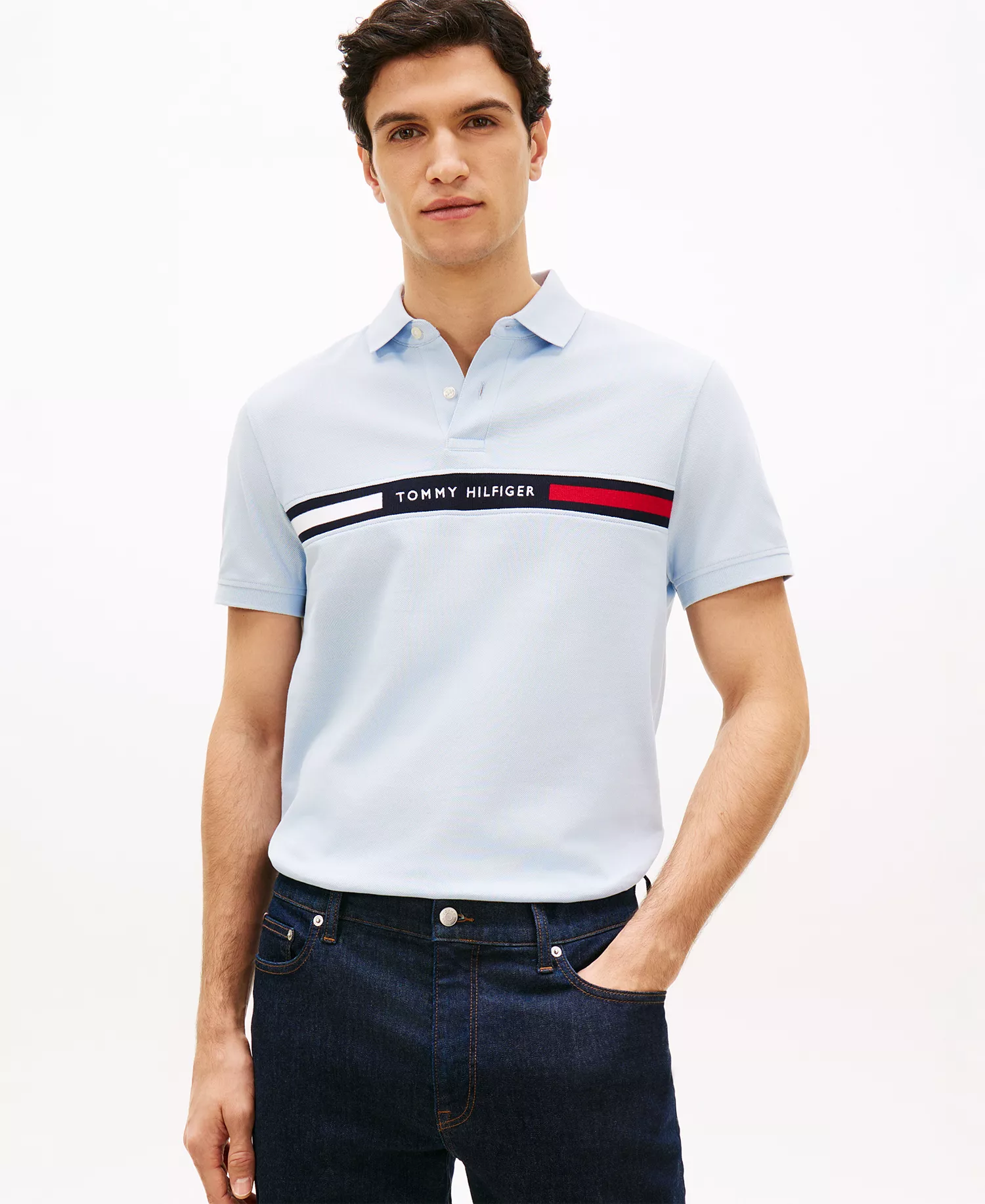 mni-d0028d39a34f2f5d3c5c171ed5de4a6f Men's Classic-Fit Embroidered Chest Insert Polo Shirt — изображение 10