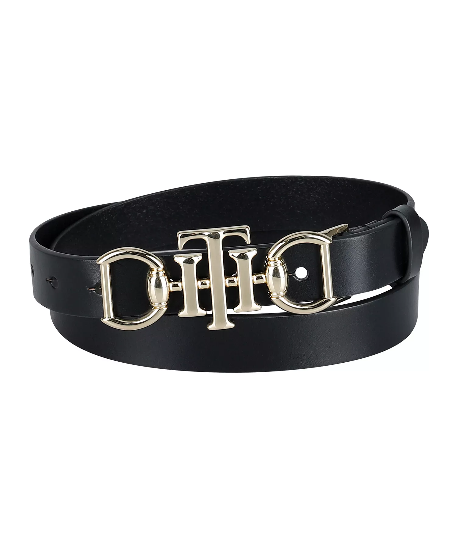 mni-d031441d6316faef239c353a1dc3397b Women's Skinny Double Ended Horsebit Buckle Dress Casual Belt