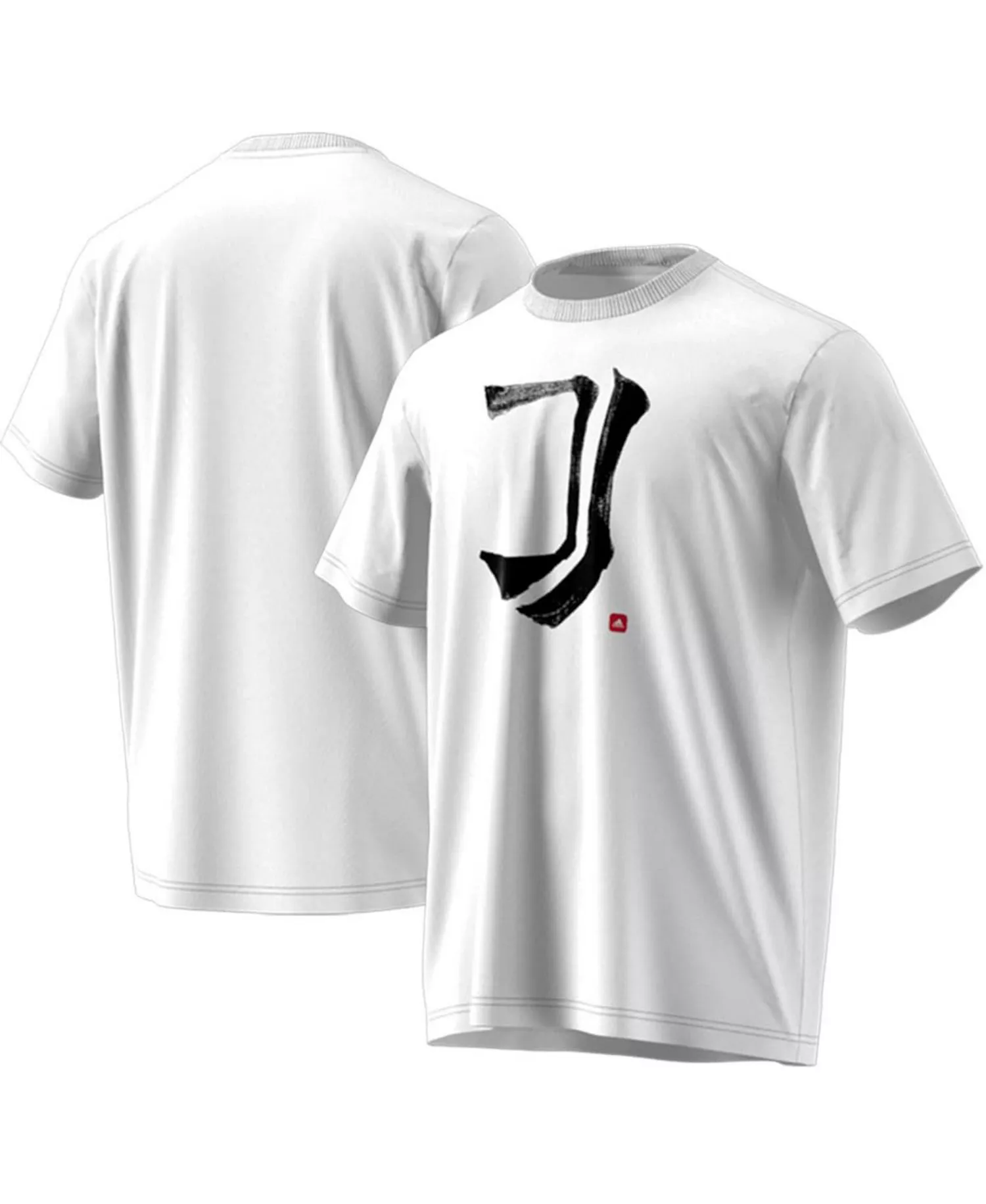 mni-d038c604af65b827b97834e25134f183 Men's White Juventus Chinese Calligraphy T-shirt