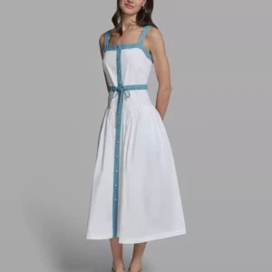 Women's Sleeveless Square Neck Dress
