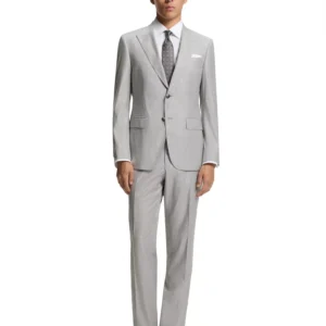 Men's Two-Piece Wool Blend Slim-Fit Suit