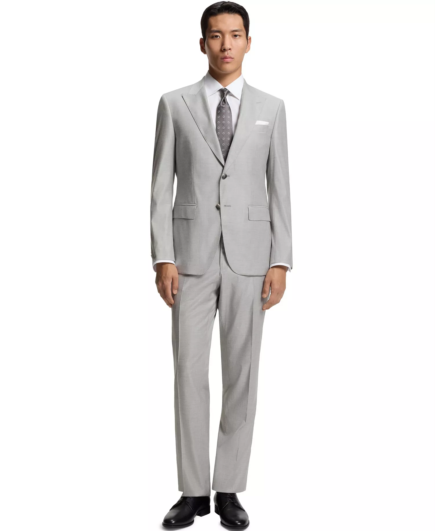 mni-d09ded5d257c51cffbe907c22efa9ae8 Men's Two-Piece Wool Blend Slim-Fit Suit