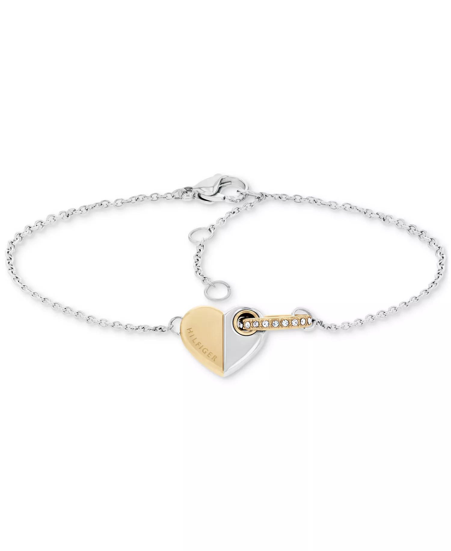 mni-d0dbdb4b154e52ff9c28f4b12f23ce44 Pavé Ring & Heart Link Bracelet