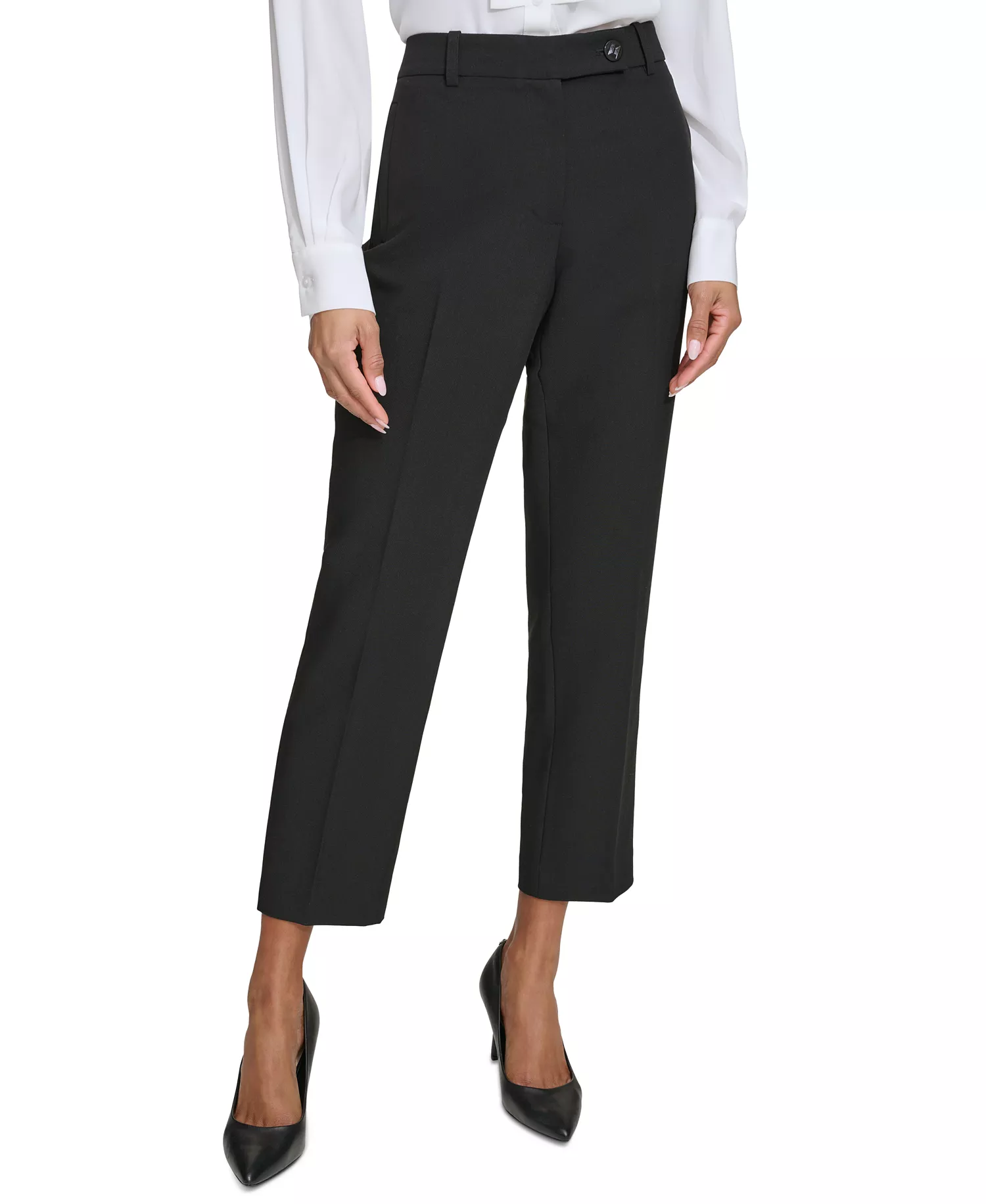 mni-d0ddd1e1e8159babd403f6fc48ce6f55 Karl Lagerfeld Women's Slim-Leg Ankle Pants