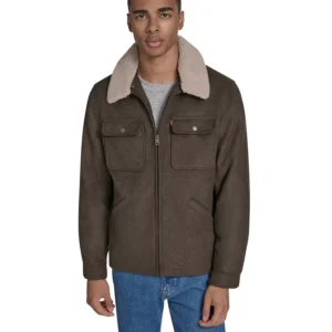 Men's Wool Blend Depot Sherpa Collar Jacket