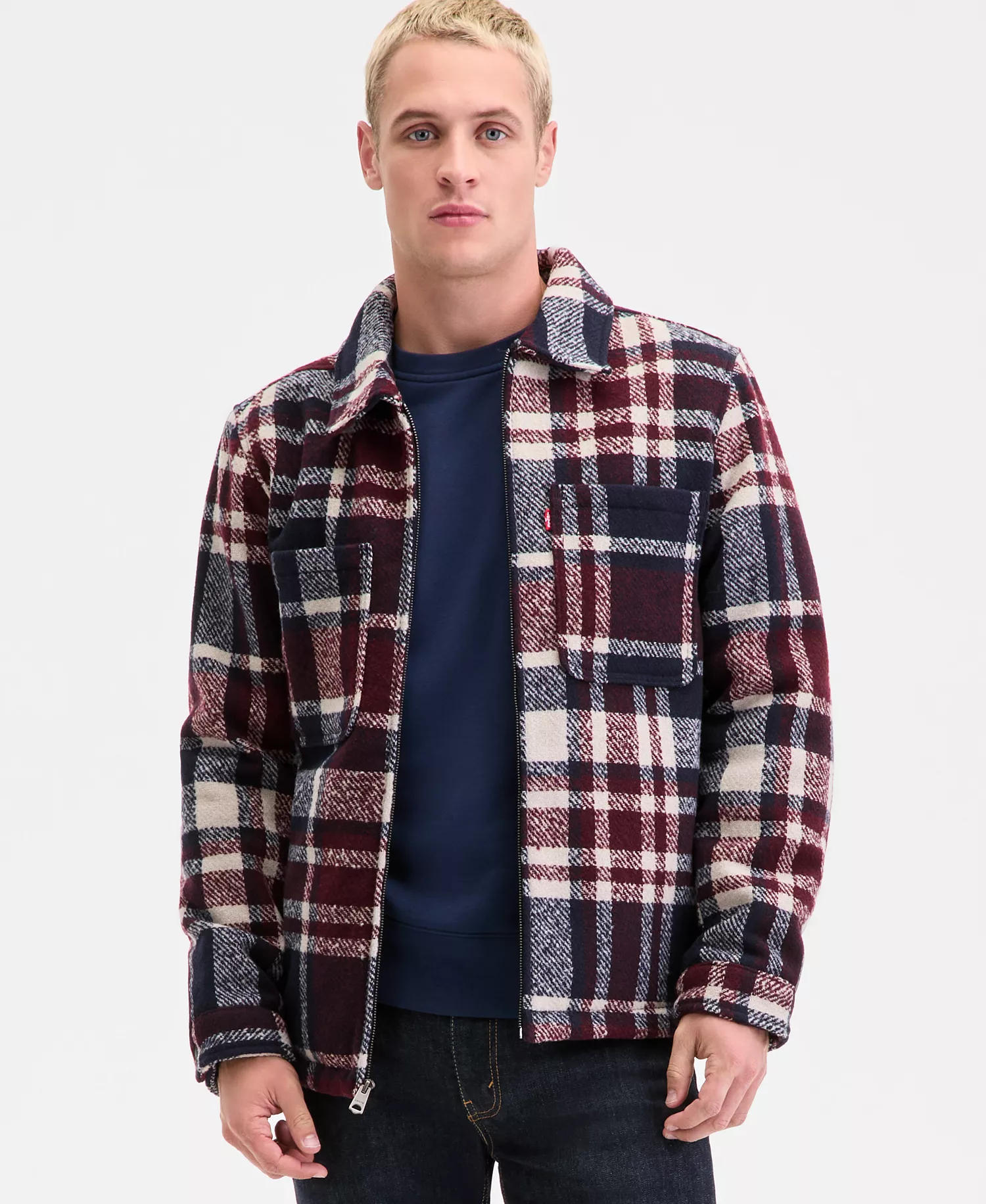 mni-d26ff15f62f569ab4b4a5a8040bd581f Men's Plaid Shirt Jacket — изображение 4