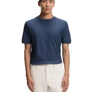 Men's Regular-Fit Structured Cotton T-Shirt