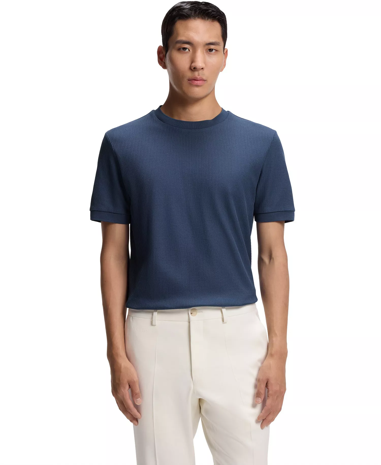 mni-d27c0edab59965df453b5c0c02058629 Men's Regular-Fit Structured Cotton T-Shirt