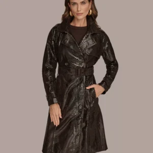 Women's Double Breasted Belted Trench Coat